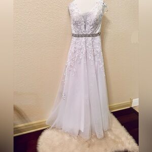 Formal white maxi dress